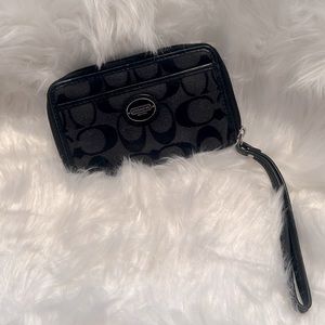 Black Coach Wristlet